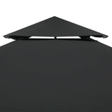 NNEVL Water-proof Gazebo Cover Canopy 310 g / m² Dark Grey 3 x 3 m