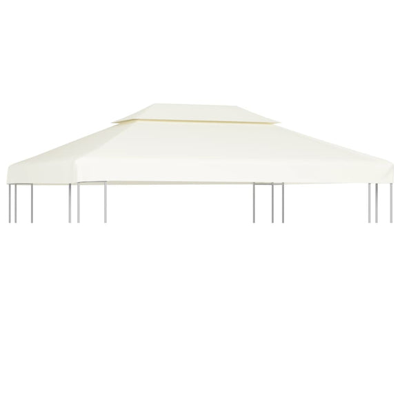 NNEVL Water-proof Gazebo Cover Canopy 310 g / m²  Cream White 3 x 4 m