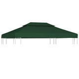 NNEVL Water-proof Gazebo Cover Canopy 310 g / m² Green 3 x 4 m