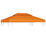 NNEVL Water-proof Gazebo Cover Canopy 310 g/m² Orange 3 x 4 m