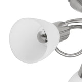 NNEVL Ceiling Lamp with Glass Shades for 3 E14 Bulbs