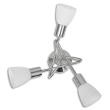 NNEVL Ceiling Lamp with Glass Shades for 3 E14 Bulbs