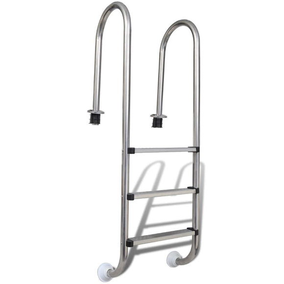 NNEVL Pool Ladder 3 Steps Stainless Steel 304 120 cm
