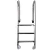 NNEVL Pool Ladder 3 Steps Stainless Steel 304 120 cm
