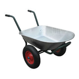 NNEVL Gardening Tool Wheelbarrow Two Wheels 66 L