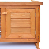 NNEVL Outdoor Rabbit Hutch 1 Layer Wood