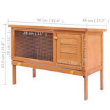 NNEVL Outdoor Rabbit Hutch 1 Layer Wood