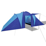 NNEVL Camping Tent 6 Persons Navy Blue/Light Blue
