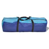 NNEVL Camping Tent 6 Persons Navy Blue/Light Blue