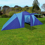 NNEVL Camping Tent 6 Persons Navy Blue/Light Blue