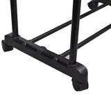 NNEVL Adjustable Clothes Rack 4 Castors 2 Hanging Rails