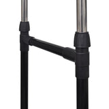 NNEVL Adjustable Clothes Rack 4 Castors 2 Hanging Rails