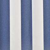 NNEVL Awning Top Sunshade Canvas Blue & White 3 x 2.5m