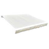 NNEVL Awning Top Sunshade Canvas Cream 4 x 3 m