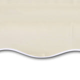 NNEVL Awning Top Sunshade Canvas Cream 4 x 3 m