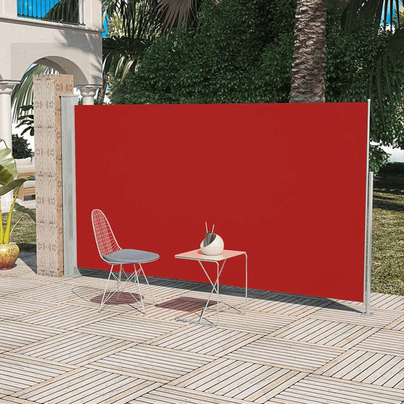 NNEVL Patio Terrace Side Awning 180 x 300 cm Red