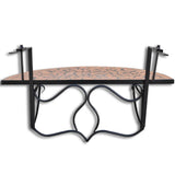 NNEVL Hanging Balcony Table Terracotta Mosaic