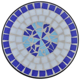 NNEVL Mosaic Plant Table Blue and White