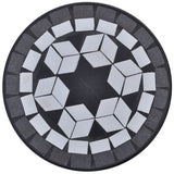 NNEVL Mosaic Plant Table Black and White