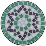 NNEVL Mosaic Side Table Plant Table Green White