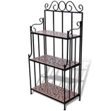 NNEVL Mosaic Plant Stand Terracotta