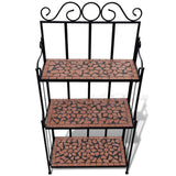 NNEVL Mosaic Plant Stand Terracotta