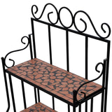 NNEVL Mosaic Plant Stand Terracotta