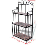 NNEVL Mosaic Plant Stand Terracotta