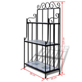NNEVL Plant Stand Plant Display Blue White Mosaic Pattern