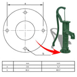 NNEVL Garden Hand Water Pump Cast Iron