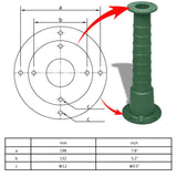 NNEVL Cast Iron Stand for Garden Hand Water Pump