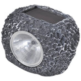 NNEVL Outdoor Solar Powered LED Spotlight Stone Shape 12 pcs