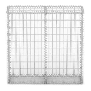 NNEVL Gabion Basket with Lids Galvanised Wire 100 x 100 x 30 cm