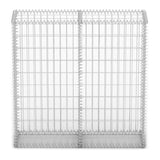 NNEVL Gabion Basket with Lids Galvanised Wire 100 x 100 x 30 cm