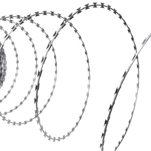 NNEVL NATO Razor Wire Helical Wire Roll Galvanised Steel 100 m
