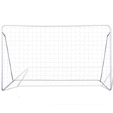 NNEVL Soccer Goal Post Net Set Steel 240 x 90 x 150 cm High-quality