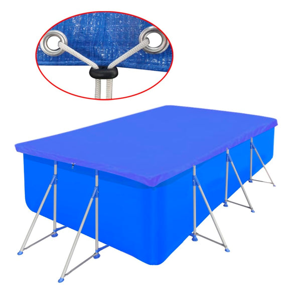 NNEVL Pool Cover PE Rectangular 90 g/sqm 400 x 207 cm