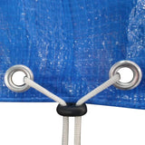 NNEVL Pool Cover PE Rectangular 90 g/sqm 400 x 207 cm