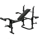 NNEVL Folding Weight Bench Dumbbell Barbell Set Home Gym