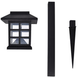 NNEVL Outdoor Solar Lamp LED Light Set 12 pcs with Spike 8.6 x 8.6 x 38 cm