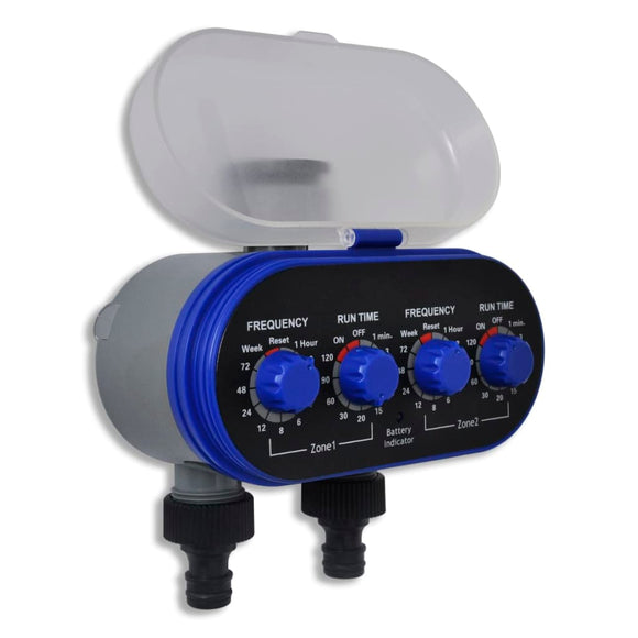 NNEVL Garden Electronic Automatic Water Timer Irrigation Timer Double Outlet
