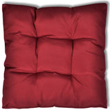 NNEVL Upholstered Seat Cushion 80 x 80 x 10 cm Wine Red