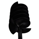 NNEVL Ground Drill with Handle Auger Bit 150 mm Three Spirals Steel Black