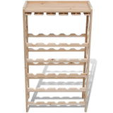 NNEVL Wine Rack for 25 Bottles Wood