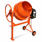 NNEVL Concrete Mixer Cement Mixer 140 L 650 W Steel Orange