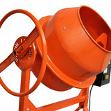 NNEVL Concrete Mixer Cement Mixer 140 L 650 W Steel Orange