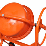 NNEVL Concrete Mixer Cement Mixer 140 L 650 W Steel Orange