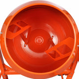 NNEVL Concrete Mixer Cement Mixer 140 L 650 W Steel Orange
