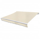NNEVL Folding Awning 400 cm Cream