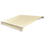 NNEVL Folding Awning 300 cm Yellow & White